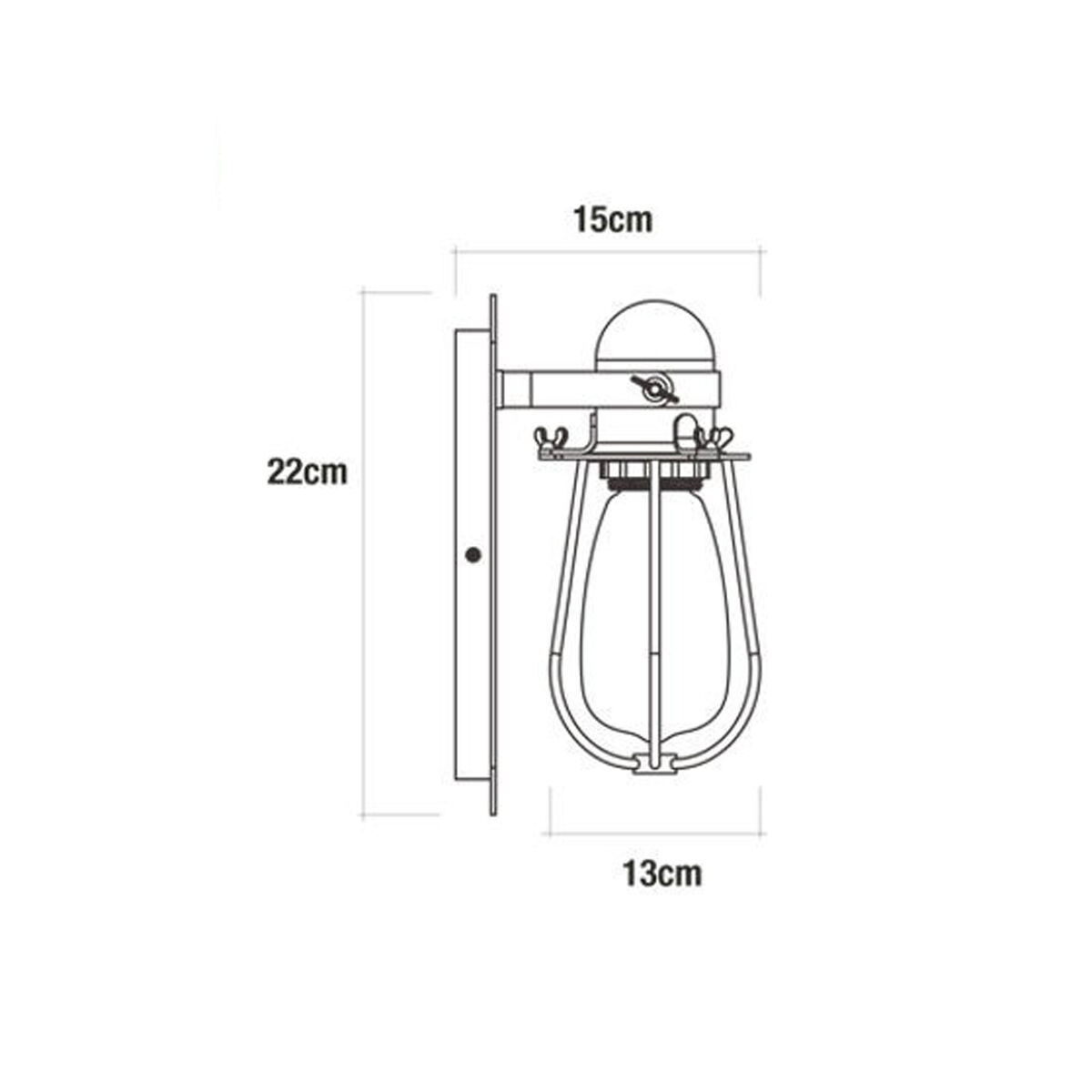 Vägglykta EDM 32101 32101 Svart Metall 60 W E27 - 3