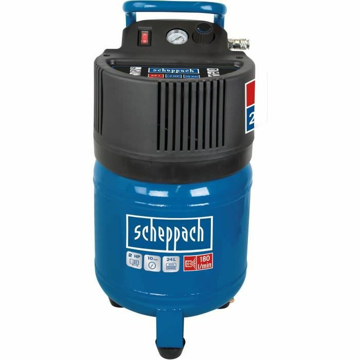 Luftkompressor Scheppach HC24V Vertikalt 1500 W 10 bar 24 L - 3