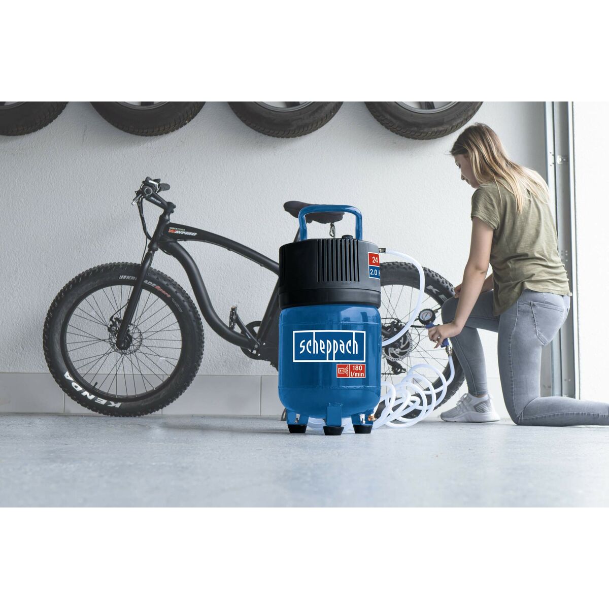 Luftkompressor Scheppach HC24V Vertikalt 1500 W 10 bar 24 L - 5