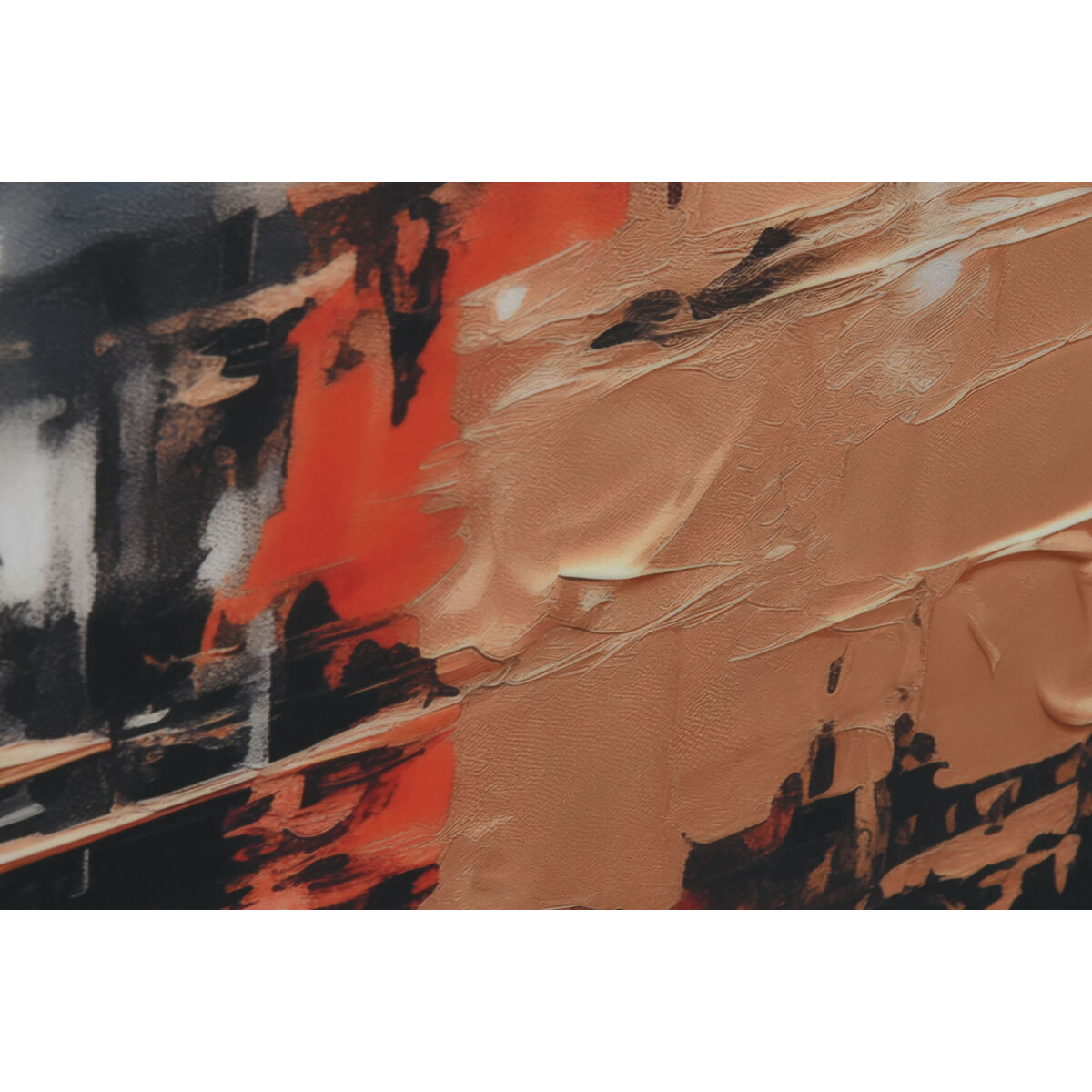 Tavla Home ESPRIT Svart Gyllene Abstrakt Modern 80 x 3,5 x 120 cm (2 antal) - 3