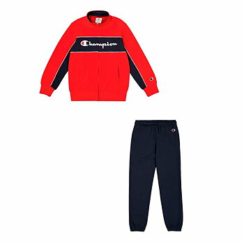 Träningsoverall, Barn Champion Full Zip Suit Röd