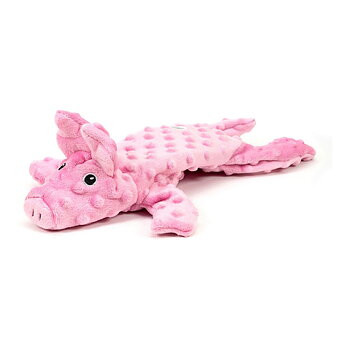 Mjuk leksak för hundar Gloria Dogmonsters Rosa 100 % polyester Gris 34 x 9 cm