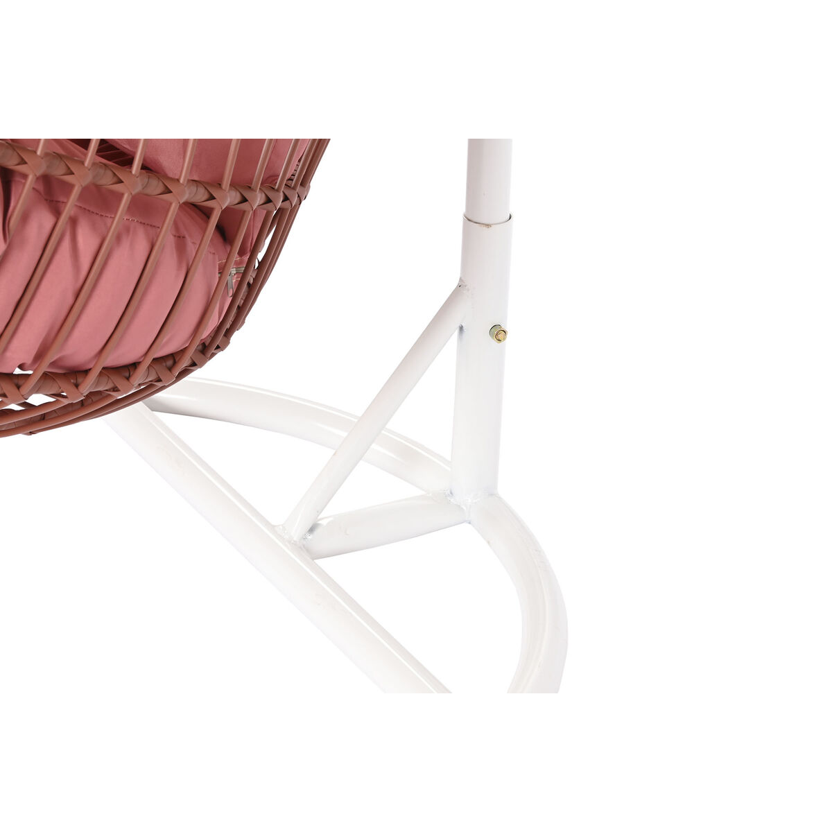 Hängande trädgårdsfåtölj DKD Home Decor Vit Terrakota n Aluminium Stål syntetisk rattan 94 x 100 x 196 cm - 8