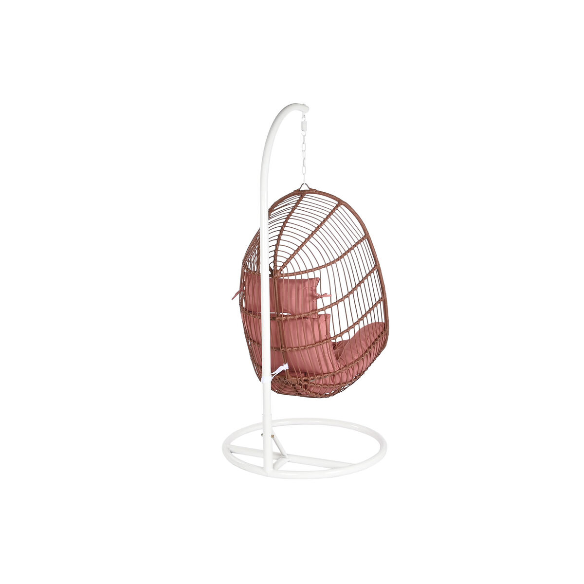 Hängande trädgårdsfåtölj DKD Home Decor Vit Terrakota n Aluminium Stål syntetisk rattan 94 x 100 x 196 cm - 11