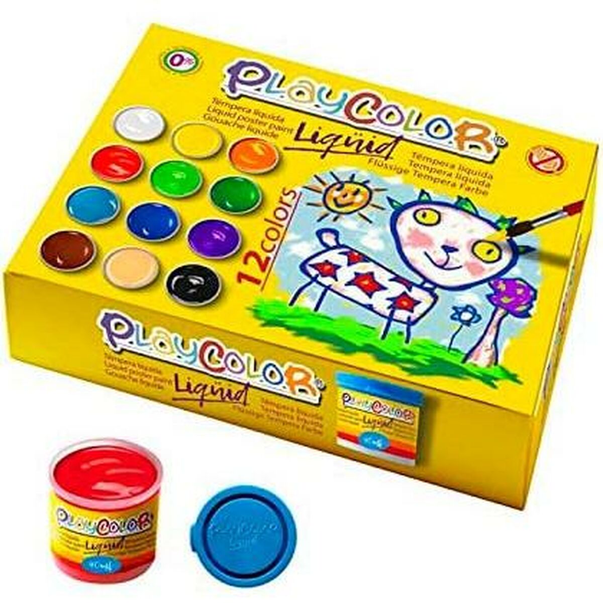 Gouache Playcolor 12 Delar 40 ml Multicolour - 3