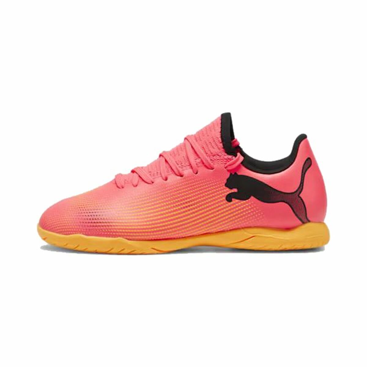 Fotbollsskor för inomhusbruk för barn Puma Future 7 Play Orange Barn Unisex