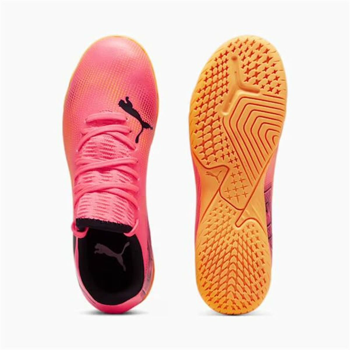 Fotbollsskor för inomhusbruk för barn Puma Future 7 Play Orange Barn Unisex - 3