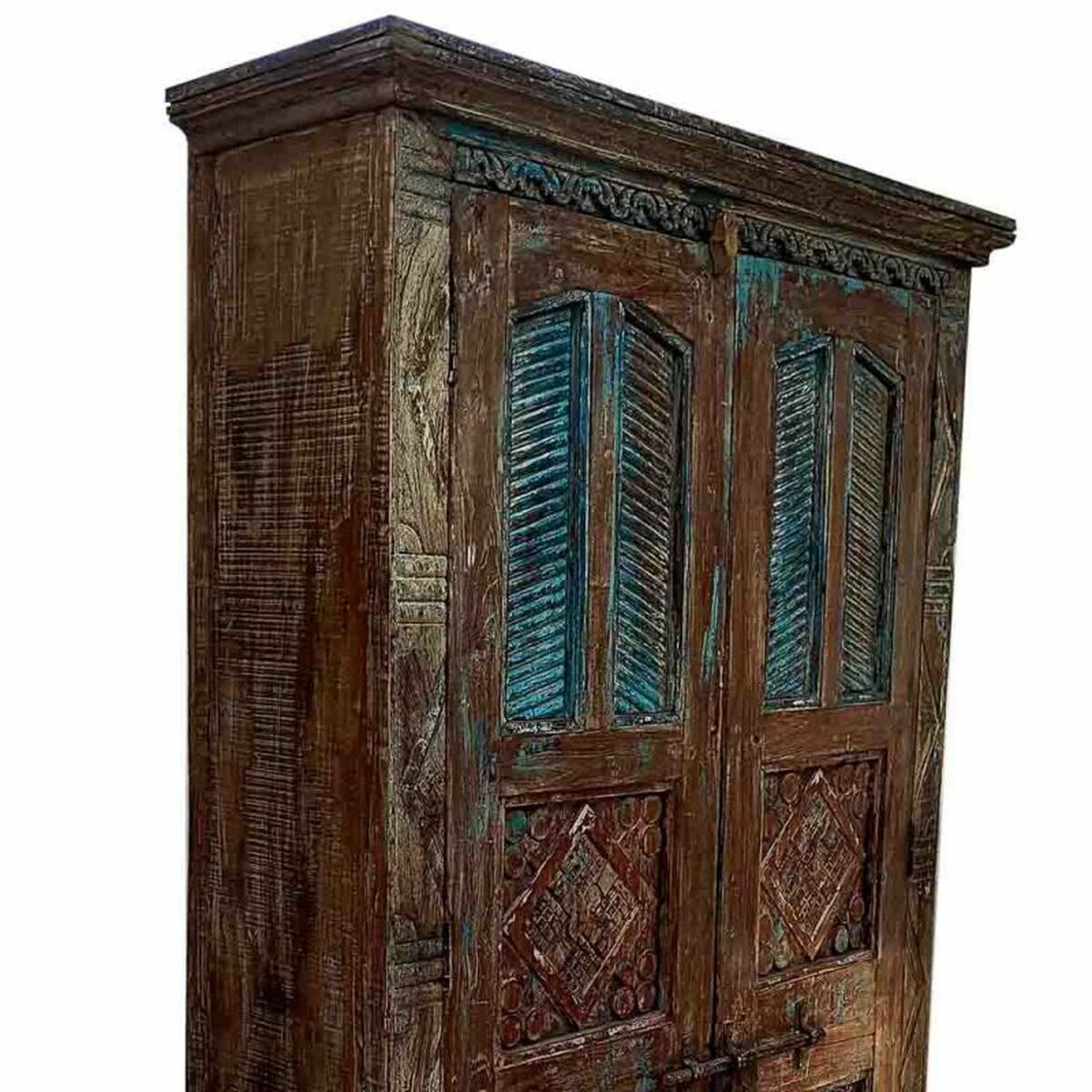 Skåp Alexandra House Living Brun polystyren Mangoträ 41 x 206 x 120 cm - 7