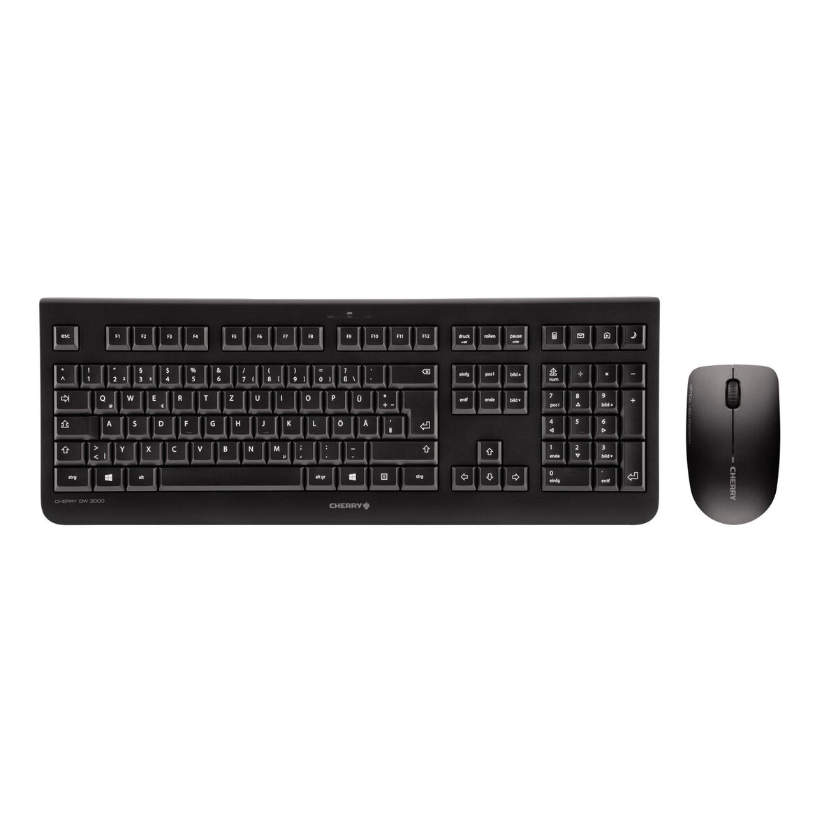 Trådlöst Tangentbord och Mus Cherry JD-0710ES-2 Svart Qwerty Spanska