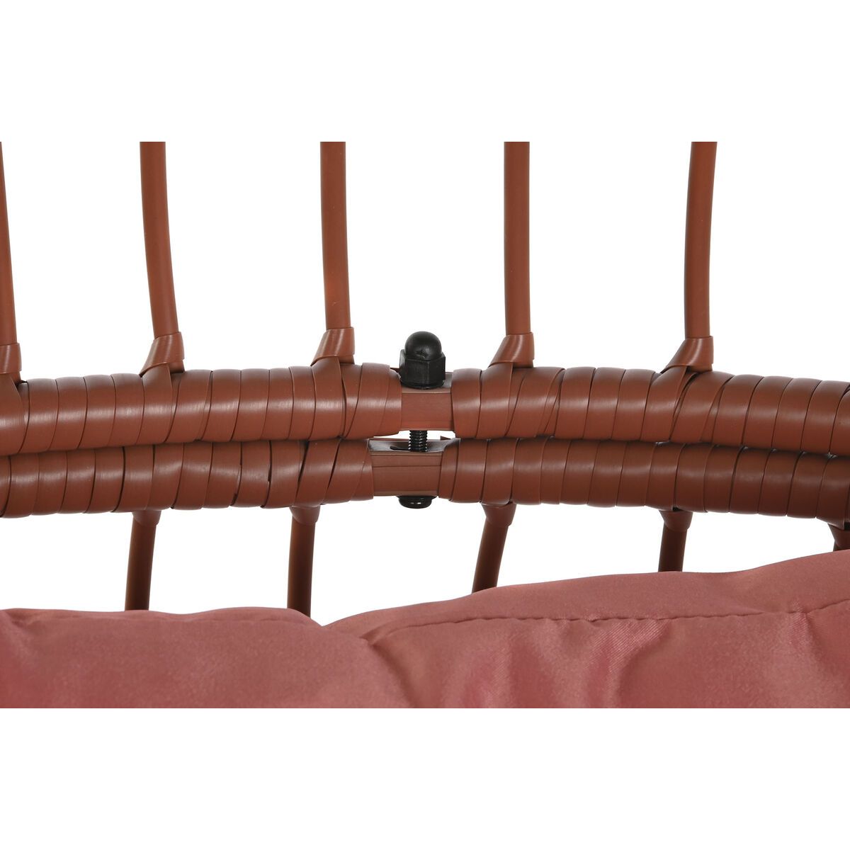 Trädgårdssoffa DKD Home Decor 99 x 71 x 147 cm Metall Terrakota n syntetisk rattan Vit - 5