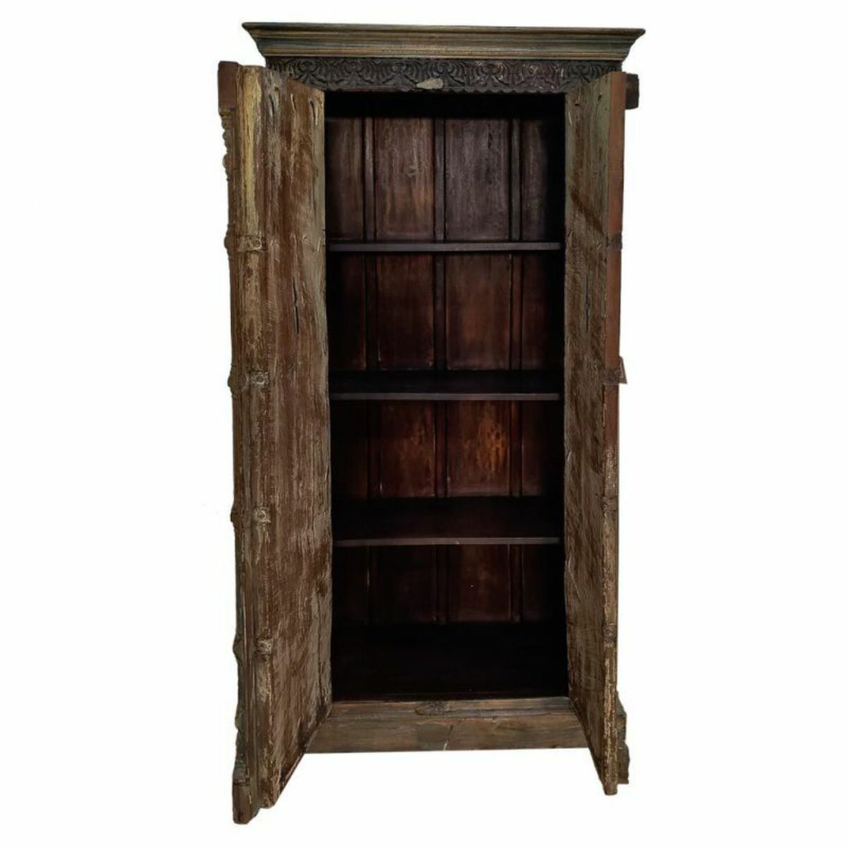 Skåp Alexandra House Living Brun polystyren Mangoträ 43 x 188 x 91 cm - 4