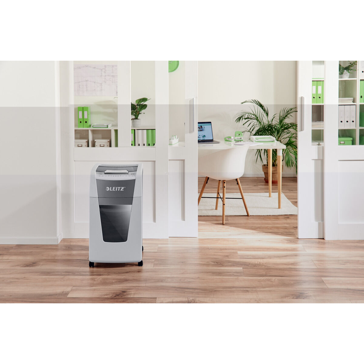 Dokumentförstörare Leitz IQ 300 Autofeed P4 60 L - 4