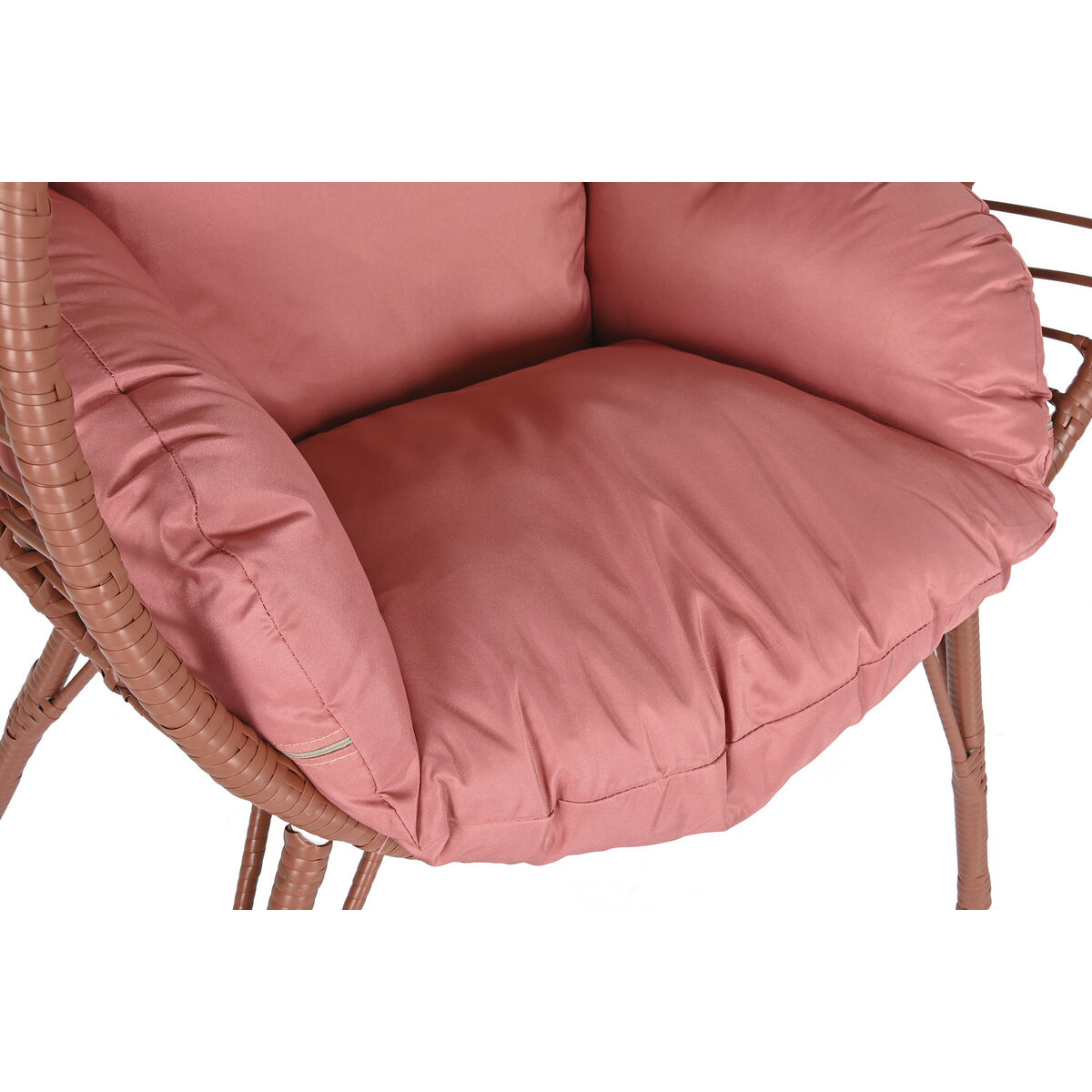 Trädgårdssoffa DKD Home Decor 90 x 65 x 151 cm Metall Terrakota n syntetisk rattan - 9