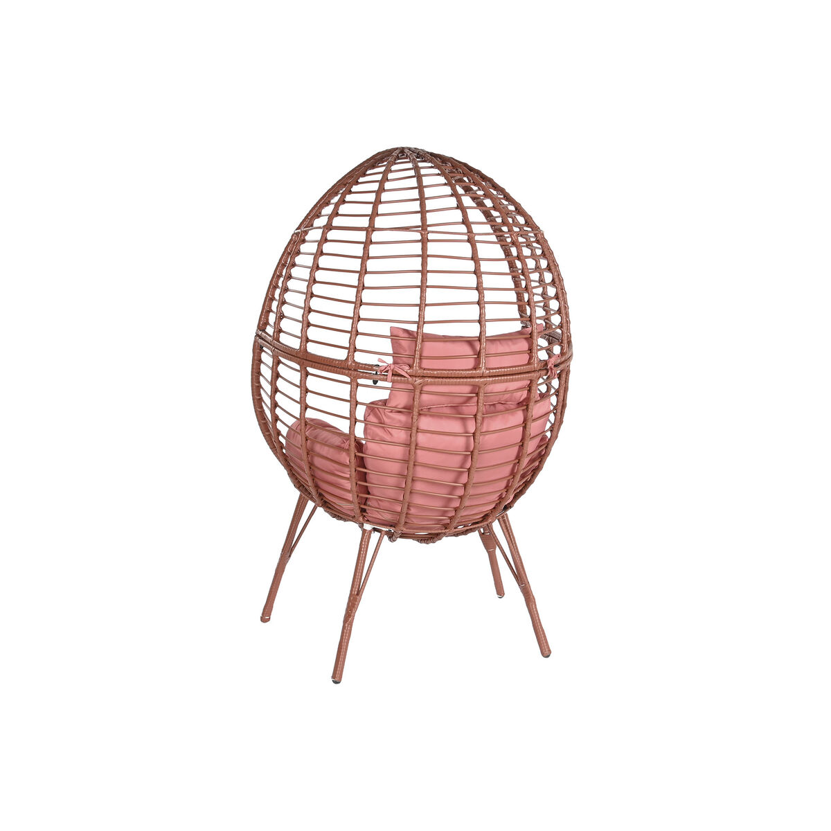 Trädgårdssoffa DKD Home Decor 90 x 65 x 151 cm Metall Terrakota n syntetisk rattan - 11