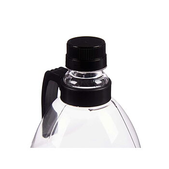 Flaska Med handtag Svart Transparent Plast 2 L 11,5 x 28,7 x 11,5 cm (6 antal)