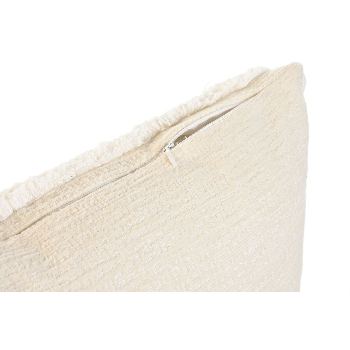 Kudde Home ESPRIT Vit tofsar Boho 45 x 15 x 45 cm - 2