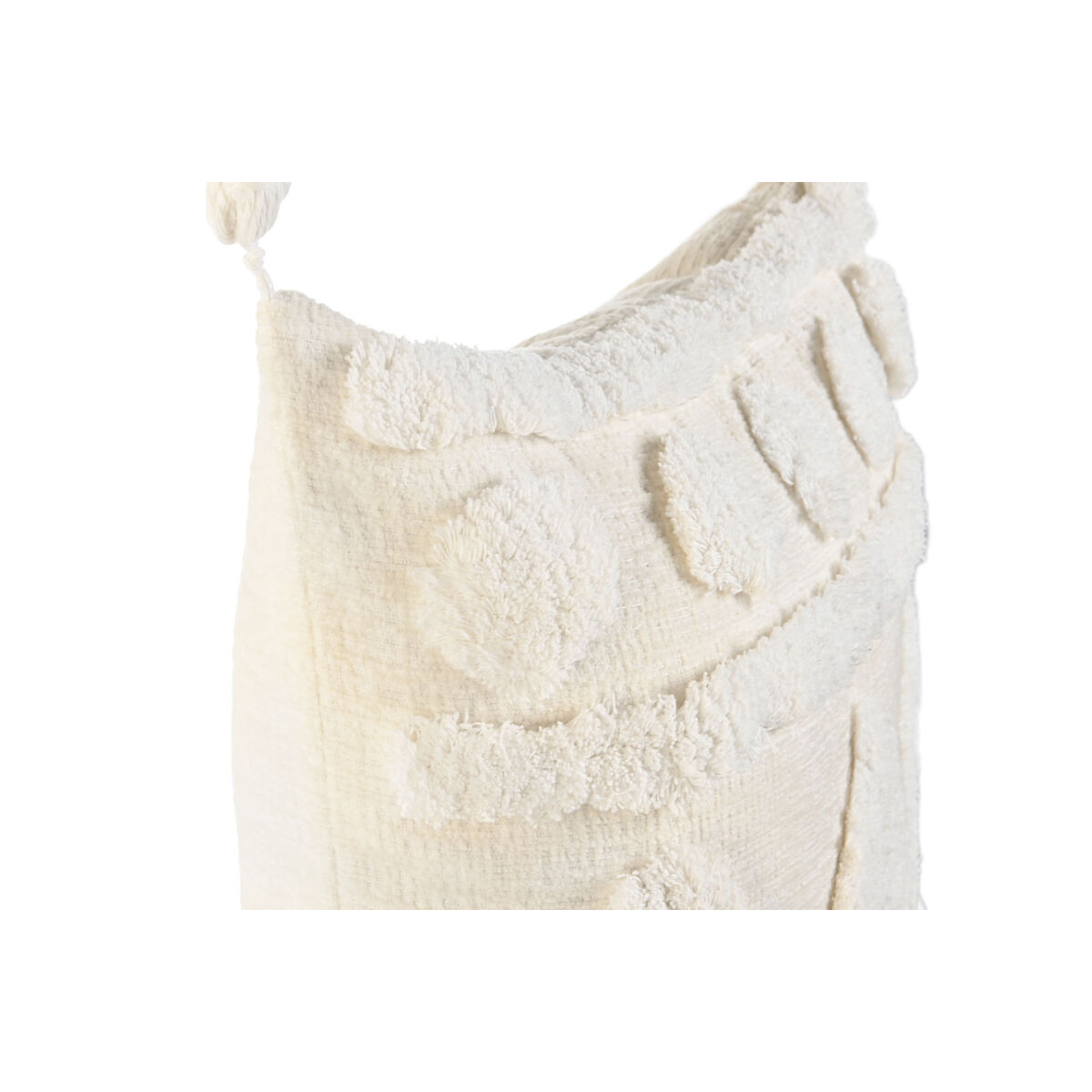 Kudde Home ESPRIT Vit tofsar Boho 45 x 15 x 45 cm - 4