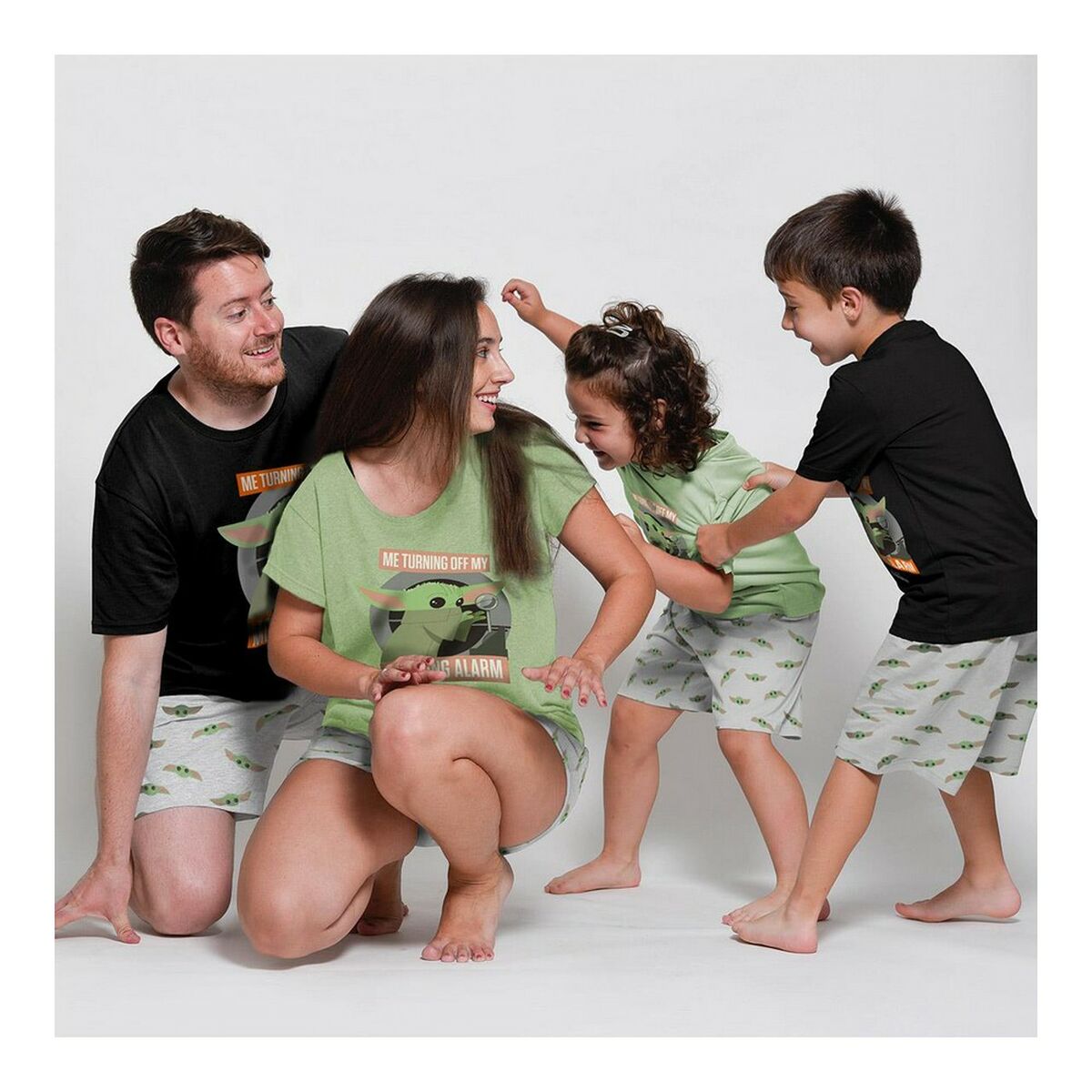 Sommarpyjamas The Mandalorian Grön Ljusgrön Barn - 7