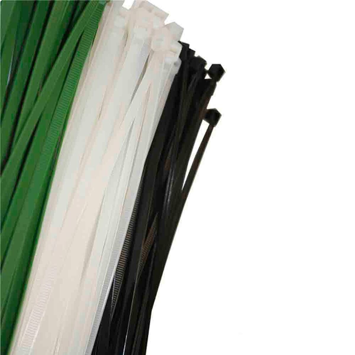 Nylonkabelband EDM 48325 Vit Naturell 250 x 4,8 mm (100 antal) - 2