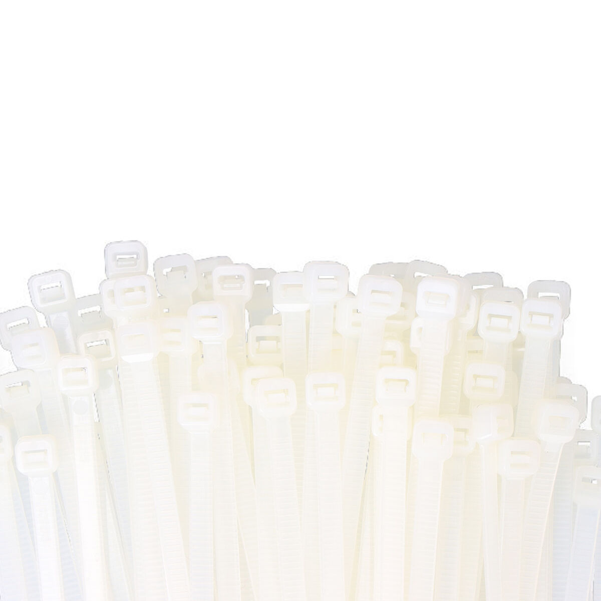 Nylonkabelband EDM 48325 Vit Naturell 250 x 4,8 mm (100 antal) - 4
