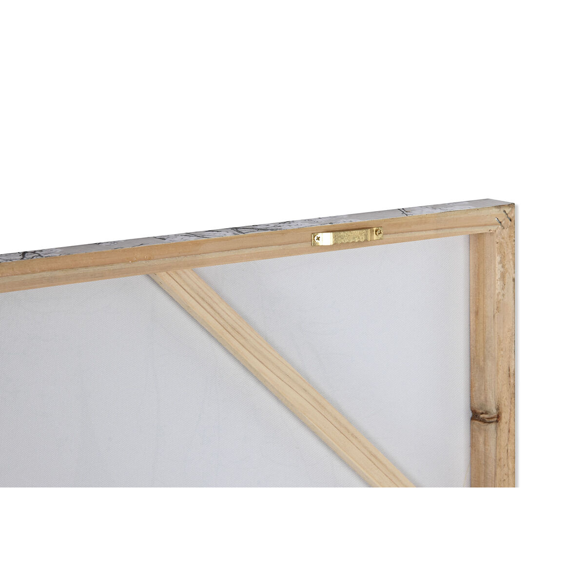 Tavla Home ESPRIT Vit Gyllene Glitter London Loft 150 x 3 x 100 cm (2 antal) - 4