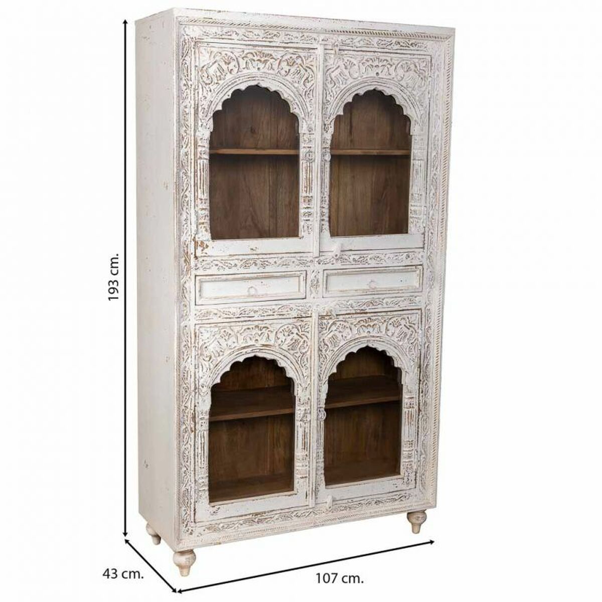 Visningsställ Alexandra House Living Mangoträ 43 x 107 x 193 cm - 3