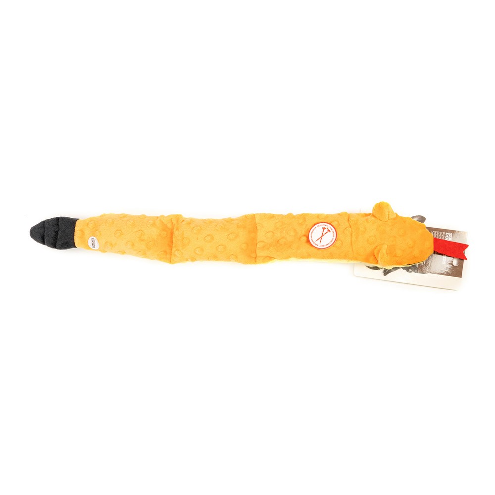 Mjuk leksak för hundar Gloria Dogmonsters Orange 100 % polyester Orm 65 x 5 x 6 cm