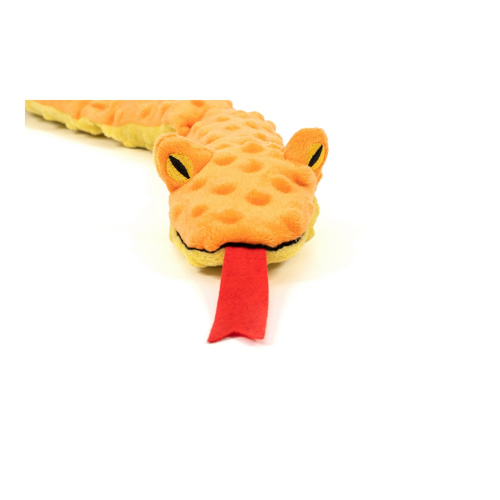Mjuk leksak för hundar Gloria Dogmonsters Orange 100 % polyester Orm 65 x 5 x 6 cm - 7