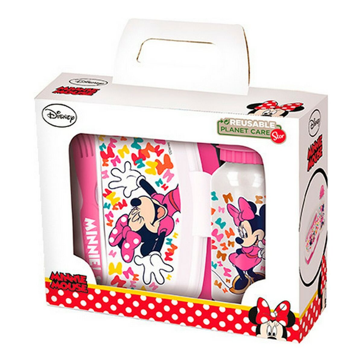 Matset för barn Minnie Mouse Lucky 21 x 18 x 7 cm Rosa - 2