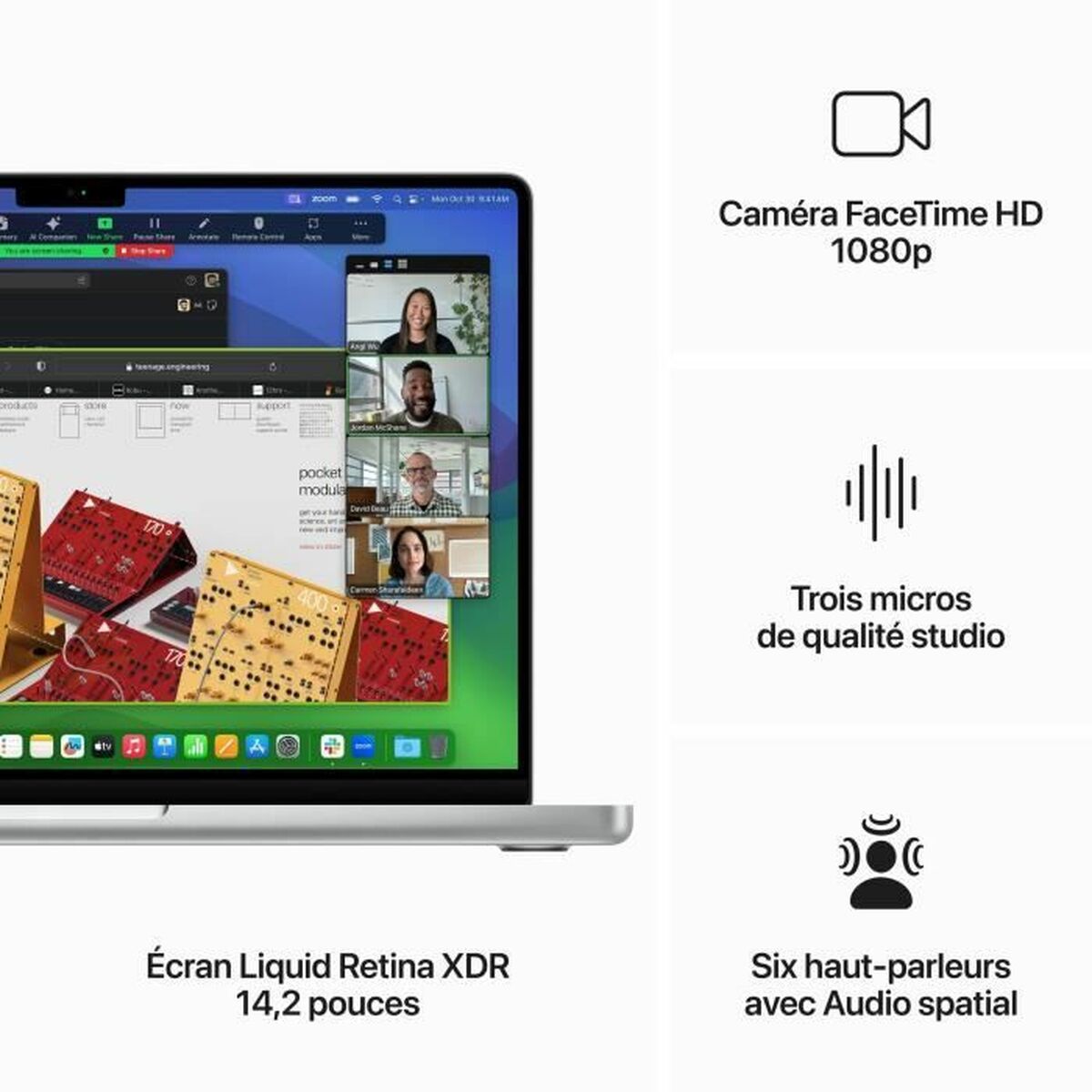 Laptop Apple MacBook Pro Laptop 8 GB RAM 512 GB Azerty Franska M3 - 3