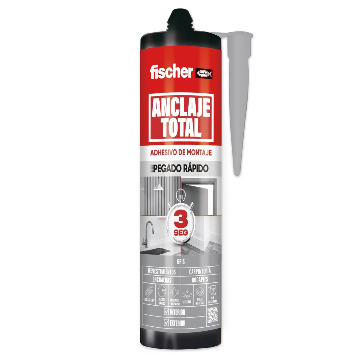 Snabbfäste Fischer Grå 290 ml - 3