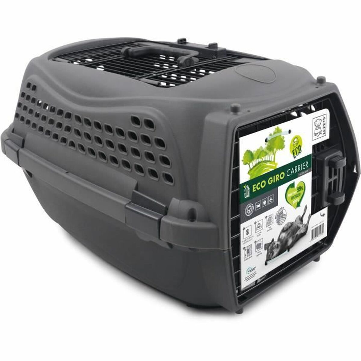 Transporter MPETS ECO GIRO S Grå Mörkgrå Plast Katt - 4