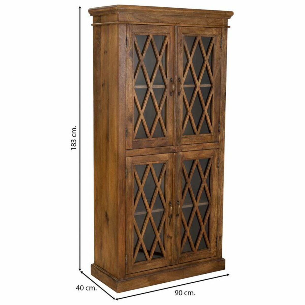 Visningsställ Alexandra House Living Trä Glas 40 x 183 x 90 cm - 3