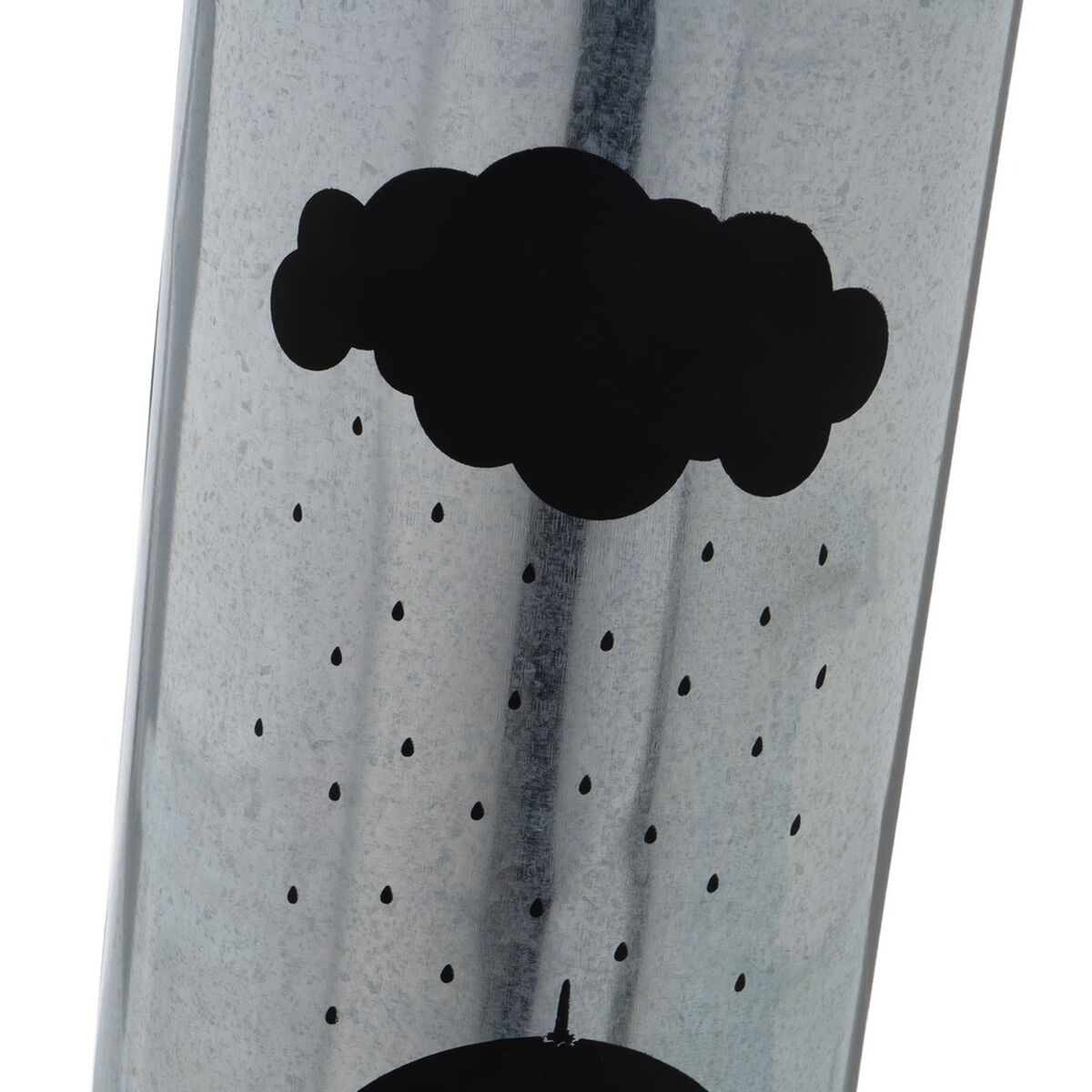 Paraplyställ Svart Silvrig Rund 20 x 20 x 46 cm - 2