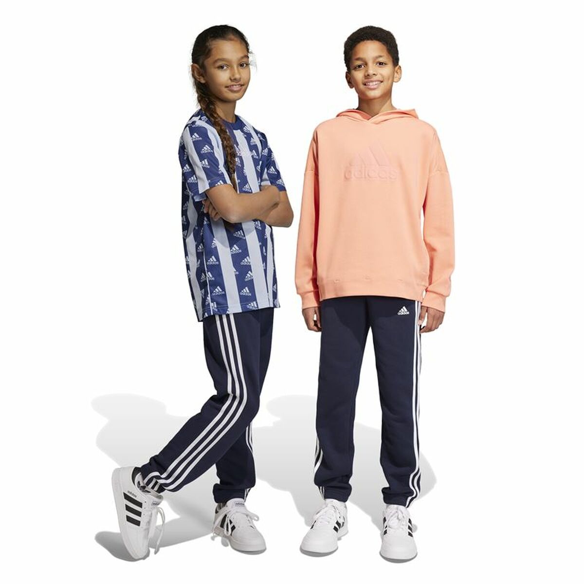 Långa träningsbyxor Adidas Essentials Svart - 3