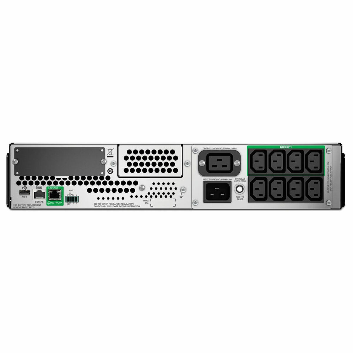 System för Avbrottsfri Strömförsörjning Interaktiv (UPS) APC SMT3000RMI2UC 2700 W 3000 VA - 2