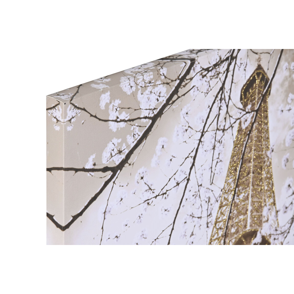 Tavla Home ESPRIT Vit Svart Gyllene Paris Loft 60 x 2,5 x 80 cm (2 antal) - 2