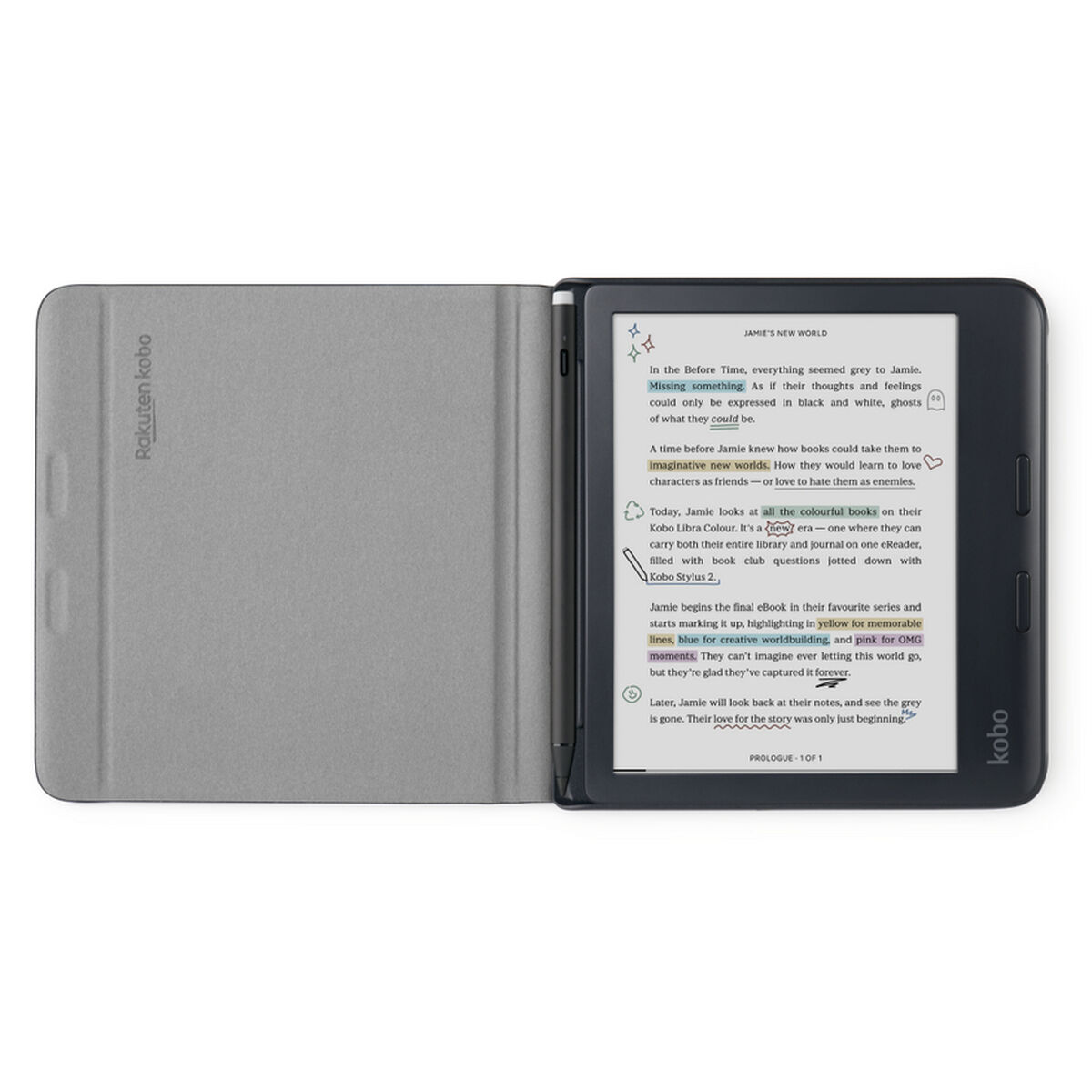 Fodral till e-bok Rakuten N428-AC-BK-N-PU Svart 7"