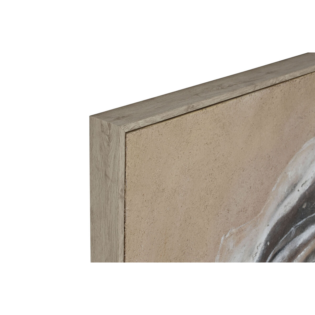 Tavla Home ESPRIT Vit Beige Jute polystyren Abstrakt Modern 102 x 3,2 x 102 cm (2 antal) - 2