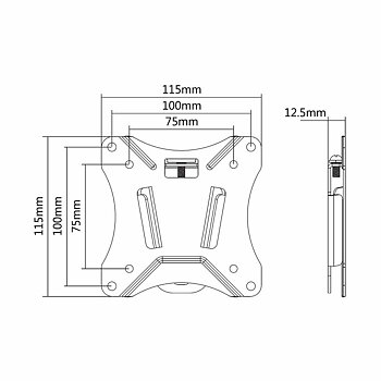 TV-fäste Neomounts NM-W25BLACK 10" 30" 25 kg