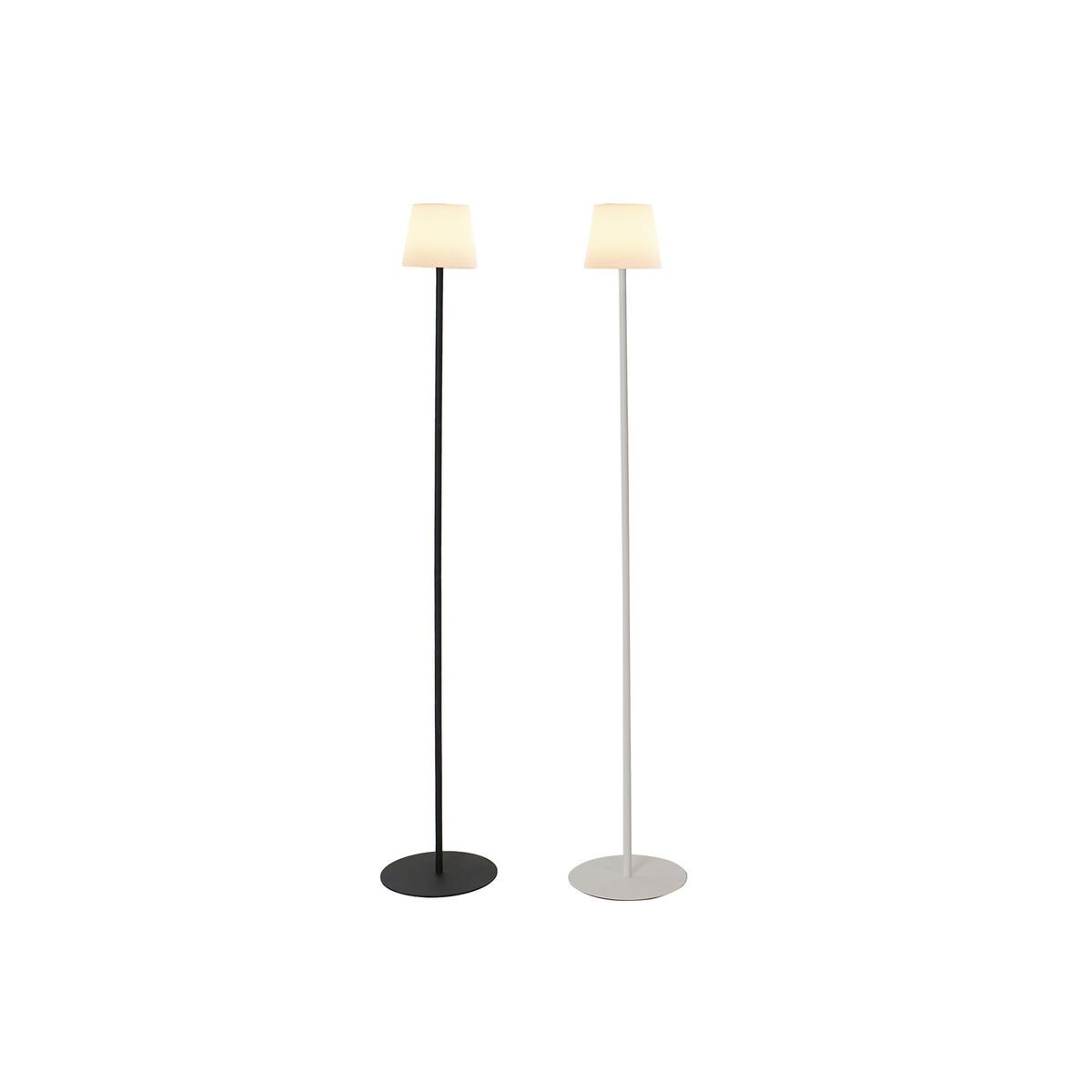 Solcellslampa Home ESPRIT Svart 25 x 25 x 140 cm - 6