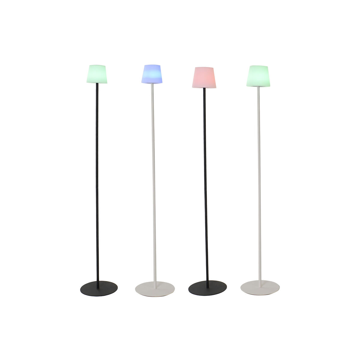 Solcellslampa Home ESPRIT Svart 25 x 25 x 140 cm
