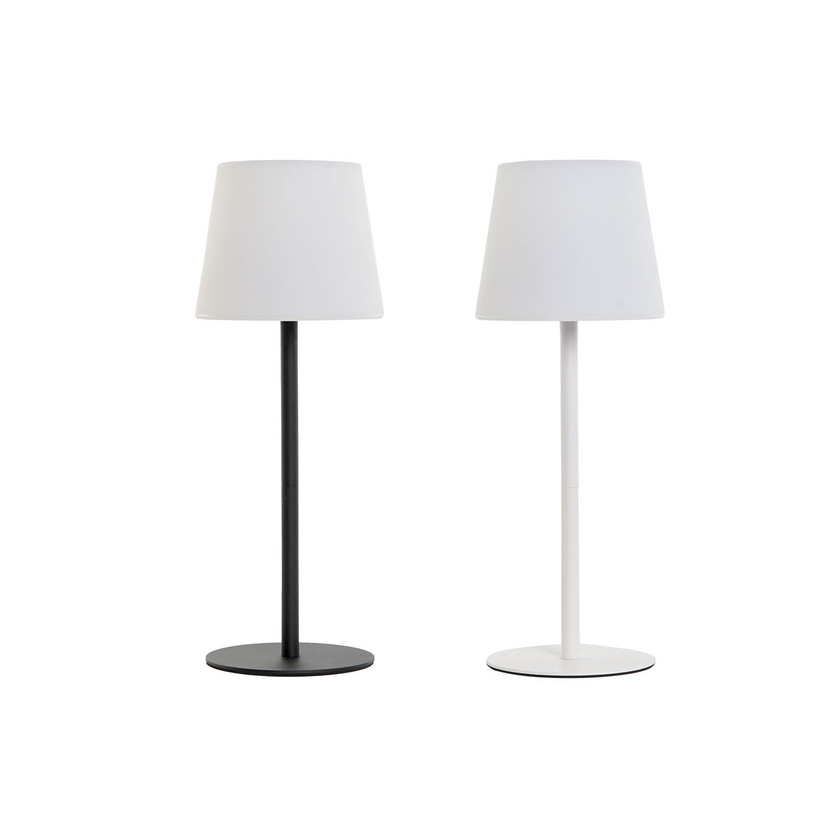 Solcellslampa Home ESPRIT Vit Svart 15 x 15 x 40 cm - 2