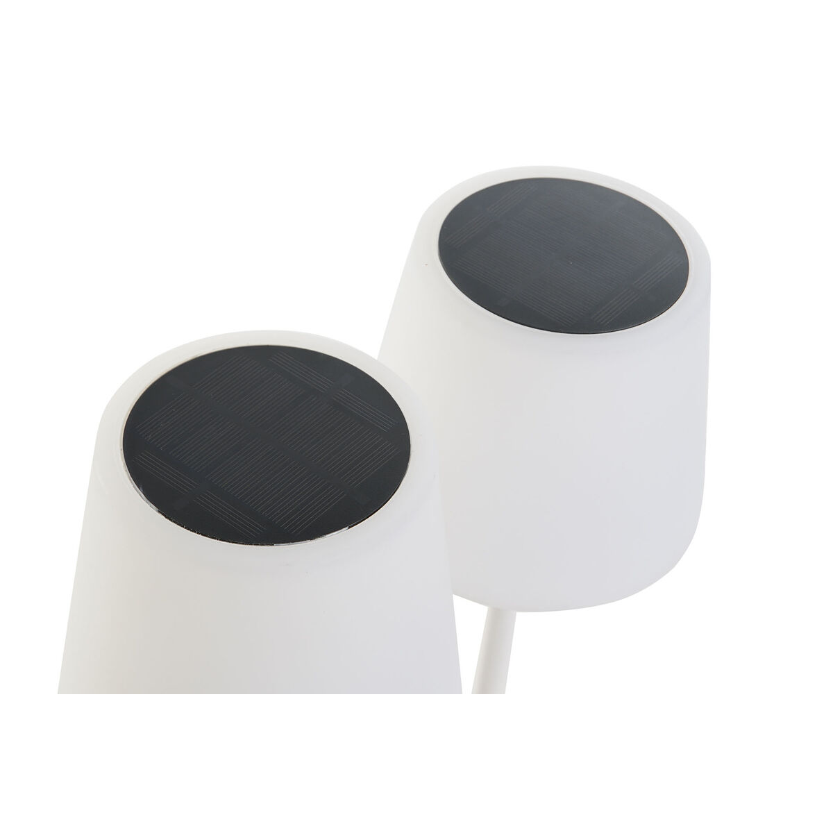 Solcellslampa Home ESPRIT Vit Svart 15 x 15 x 40 cm - 5