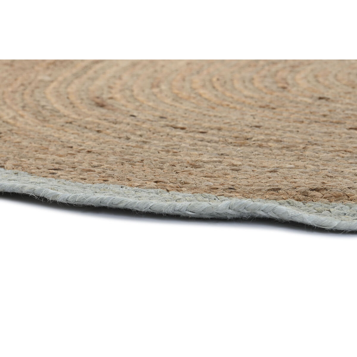 Matta DKD Home Decor Scandi Grön Ljusbrun Jute (150 x 150 x 1 cm) - 8
