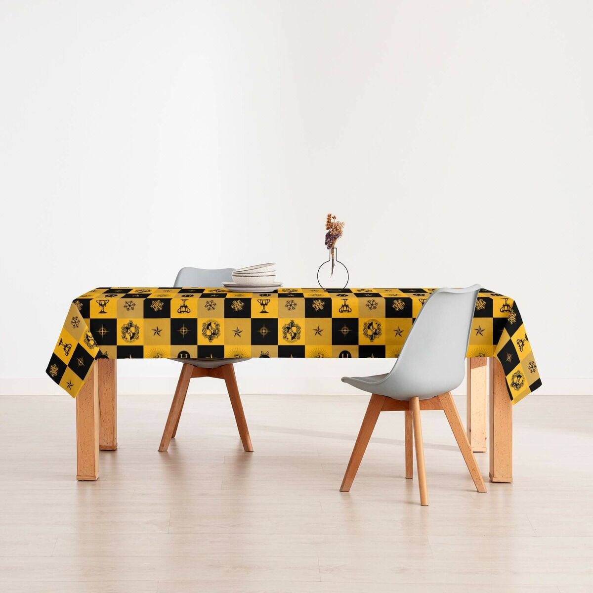 Fläckresistent bordsduk i harts Harry Potter Hufflepuff Multicolour 100 x 150 cm - 3