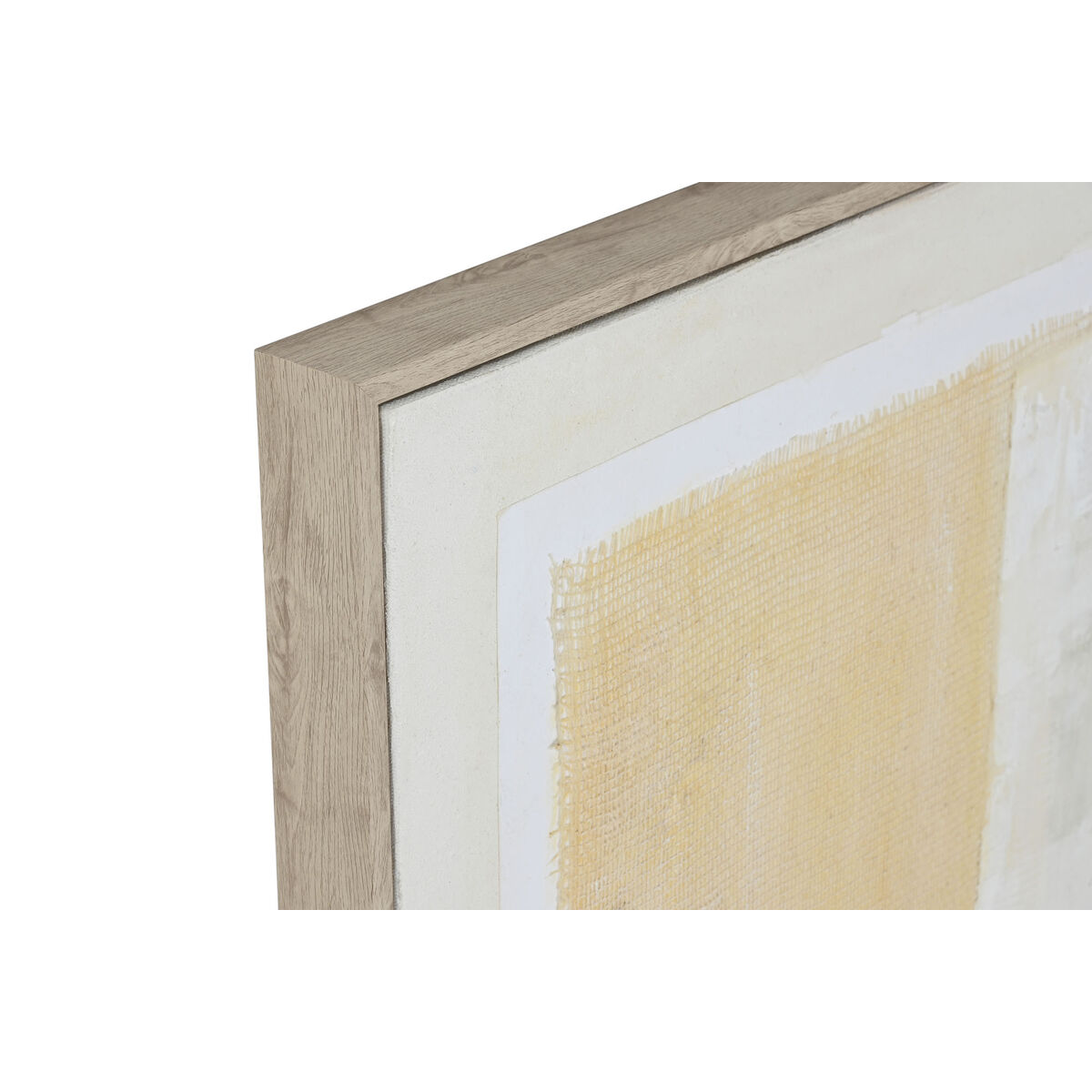 Tavla Home ESPRIT Svart Beige Jute polystyren Abstrakt Urban 82 x 3,8 x 82 cm (2 antal) - 2