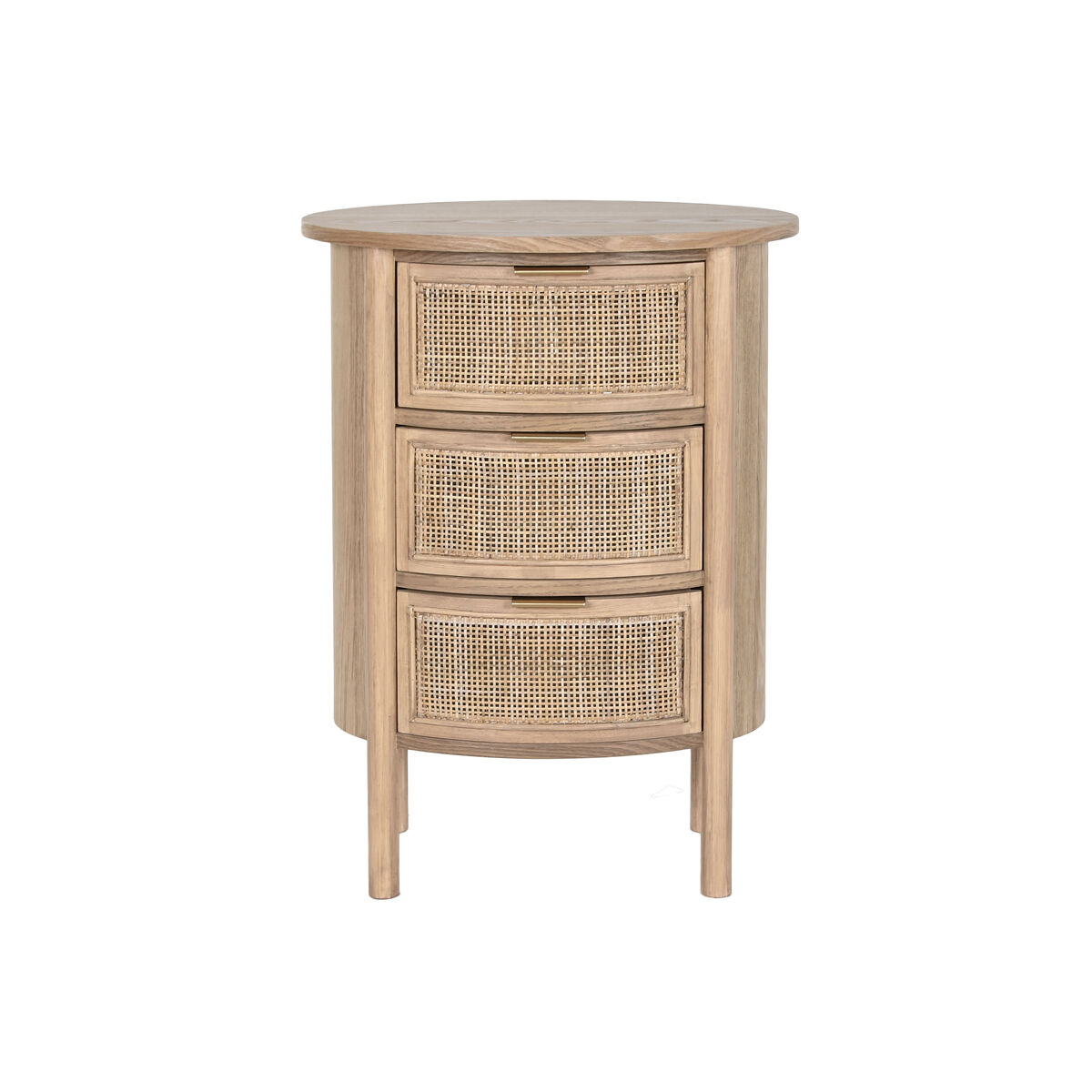 Nattduksbord Home ESPRIT Naturell Gummi 48 x 35 x 66 cm - 3