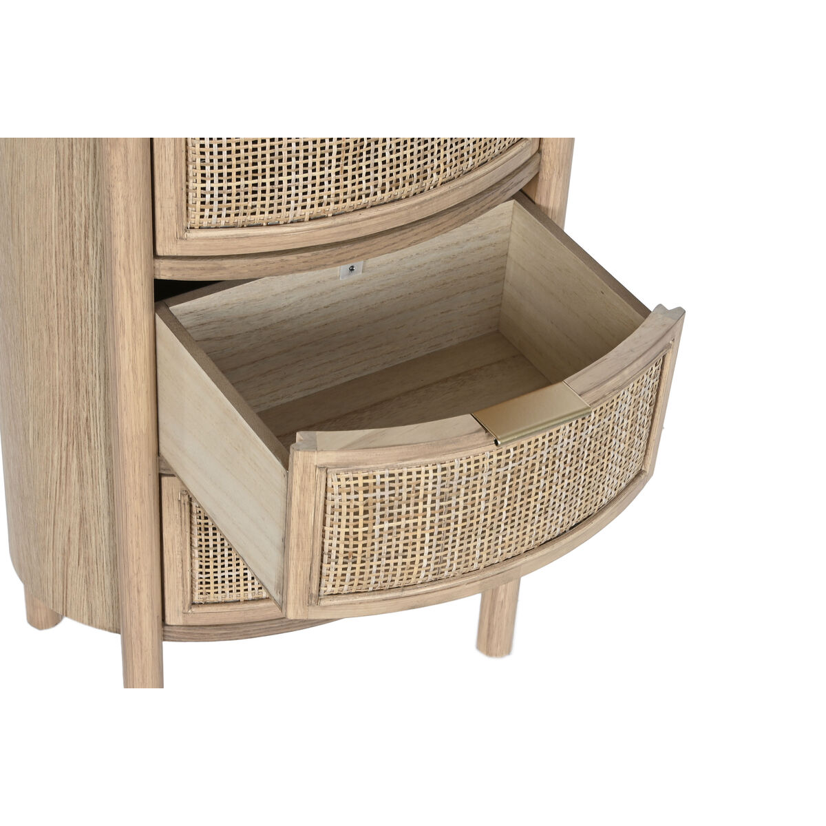 Nattduksbord Home ESPRIT Naturell Gummi 48 x 35 x 66 cm - 4