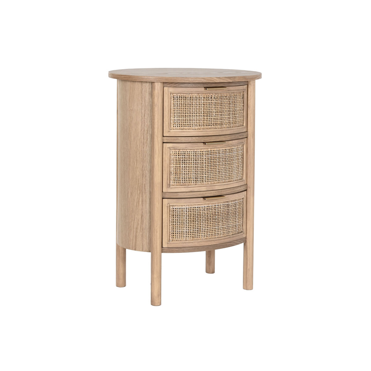 Nattduksbord Home ESPRIT Naturell Gummi 48 x 35 x 66 cm